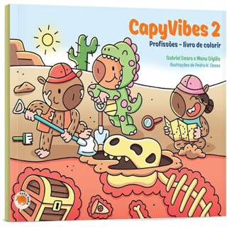 CAPYVIBES 2 - PROFISSÕES: LIVRO DE COLORIR em Oferta na Shopee