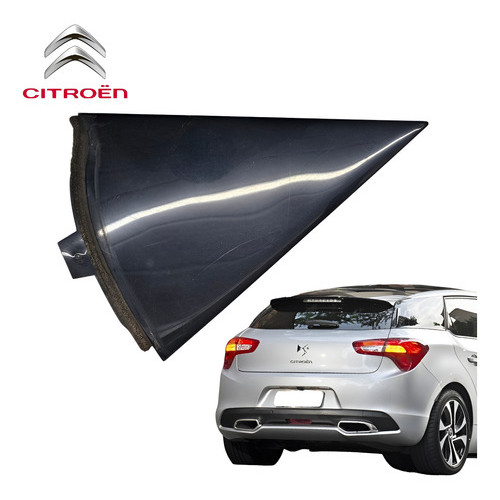 Moldura Friso Porta Traseira Direita Citroen Ds5 2013 A 2016 - Preto