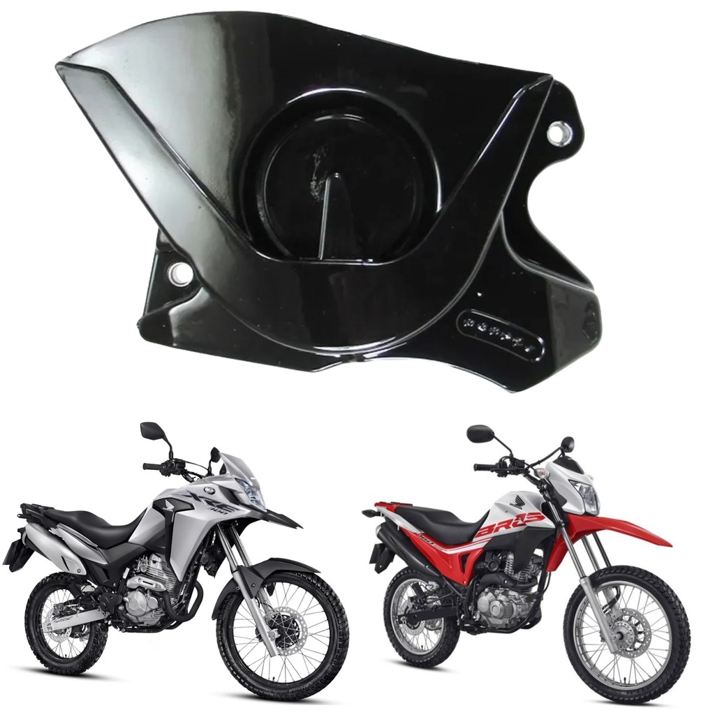 TAMPA DO PINHÃO CORRENTE TRANSMISSÃO HONDA NXR BROS 160 XRE 190 PRETO 2015-2024 PARAMOTOS HONDA