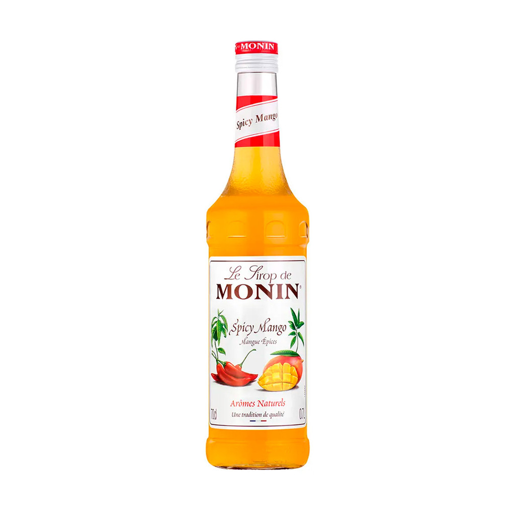 Xarope Monin Spicy Mango Garrafa 700ml Sabor Manga Picante Xarope Para Drinks Sobremesas Receitas
