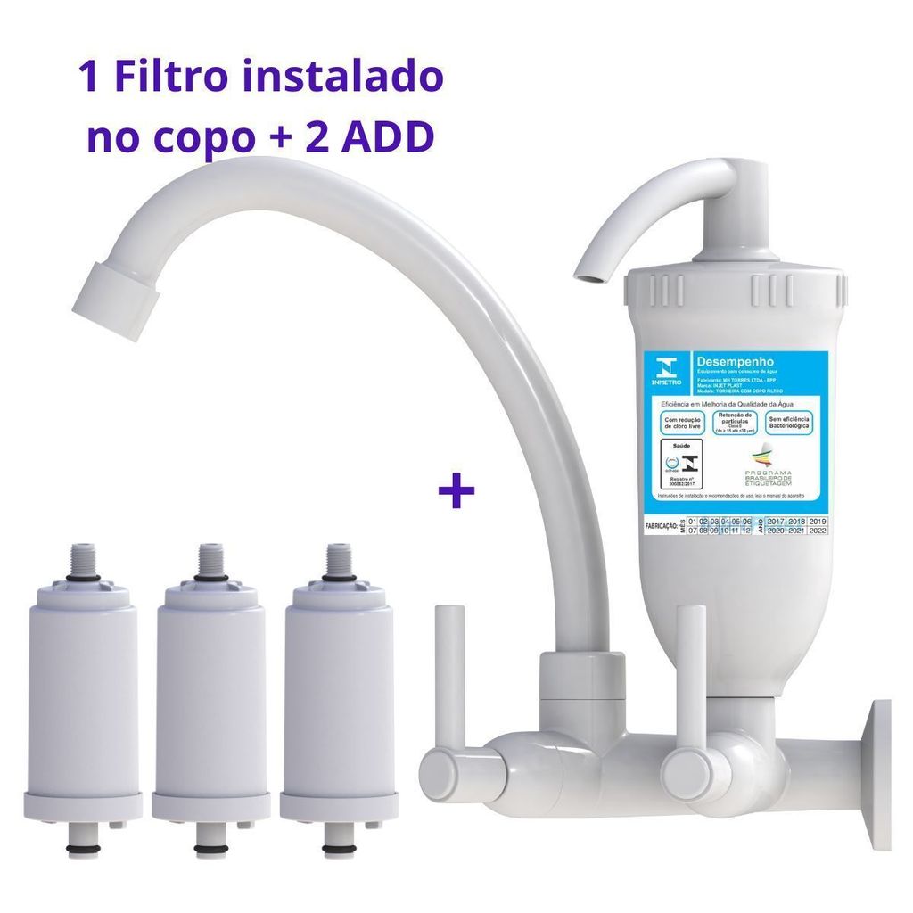 Torneira De Cozinha Purificador De Água Abs + 2 Velas em Oferta na Shopee