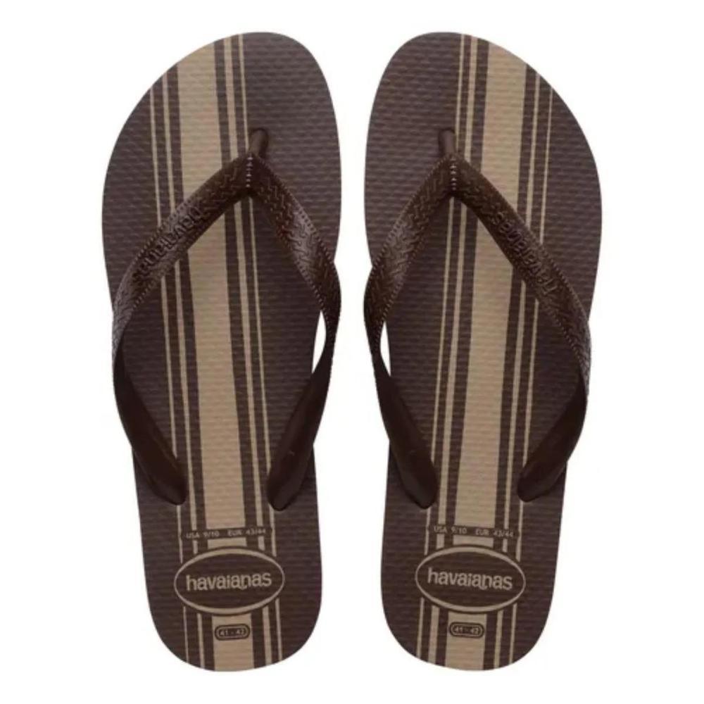 Chinelo Havaianas Color Essential Masculino - Marrom e Bege em Oferta na Shopee