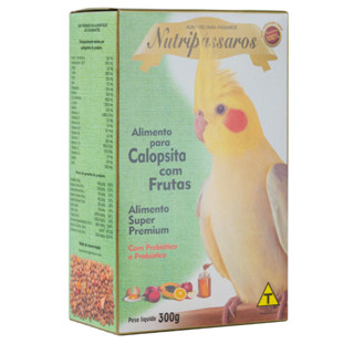 Ração Calopsita Frutas 300g Nutripássaros Super Premium Nutritiva e Saborosa em Oferta na Shopee