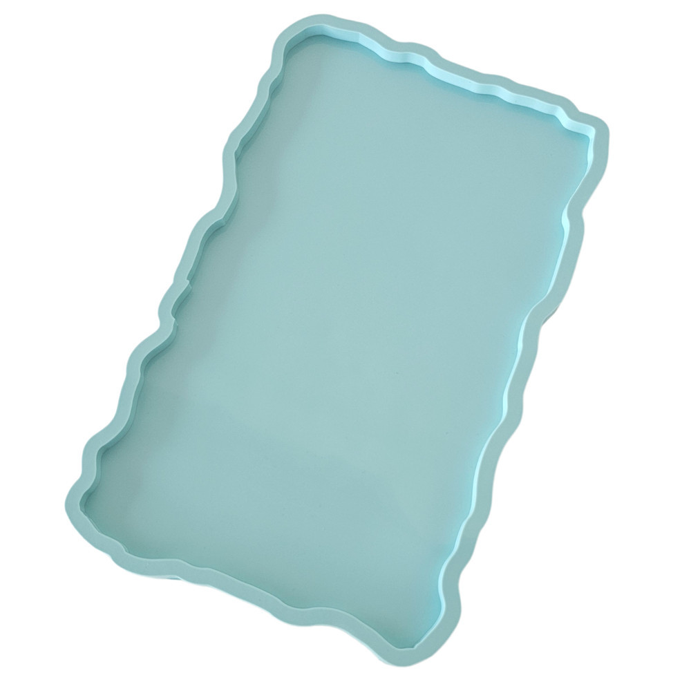 Molde De Silicone Para Resina Bandeja Irregular/Retangular - G em Oferta na Shopee