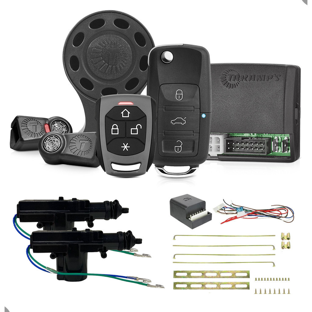 Kit Alarme Taramps Automotivo TW20CH G4 Trava + Chave Canivete + Controle Remoto + Trava Universal KX3 2 Portas em Oferta na Shopee