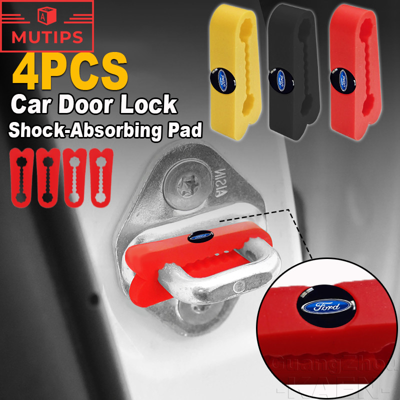 Almofada De Amortecedor Para Fechadura De Porta De Carro Ford Faixa De Silicone Protetora De Fivela Ranger Ka Focus mk2 em Oferta na Shopee