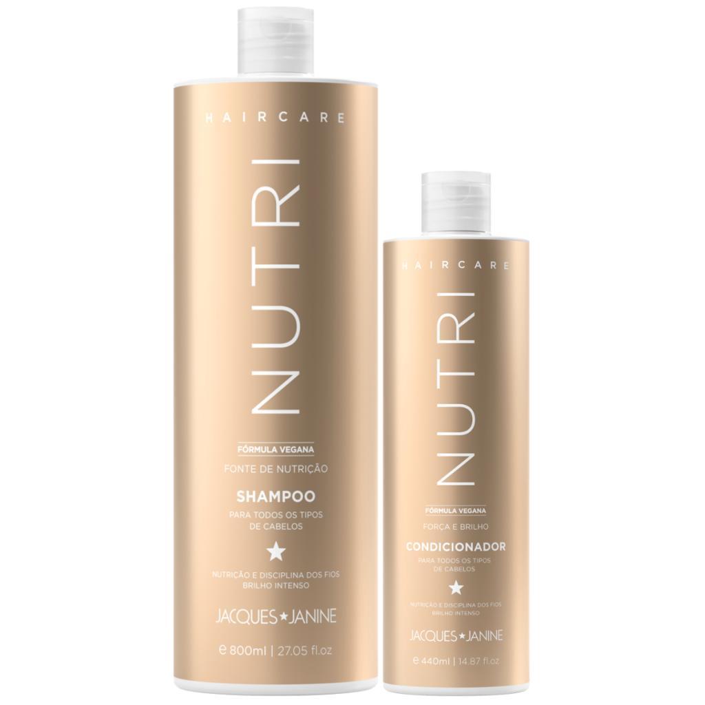 Kit Jacques Janine Hair Care Nutri Shampoo 800ml + Condicionador 440ml em Oferta na Shopee