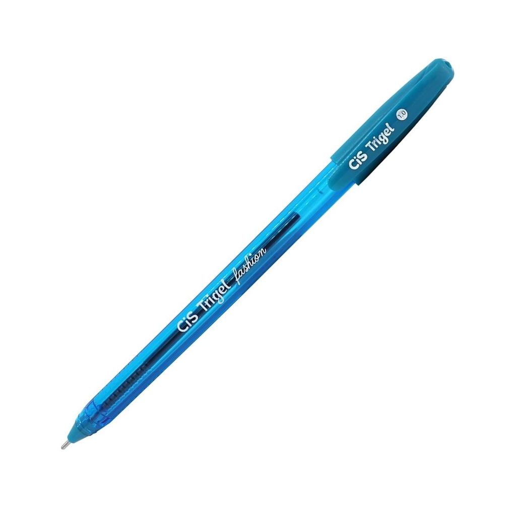Caneta Gel Escolar Trigel Glitter Fashion Azul Marinho Ponta 1.0 Cor Colorido Vibrante Escrita