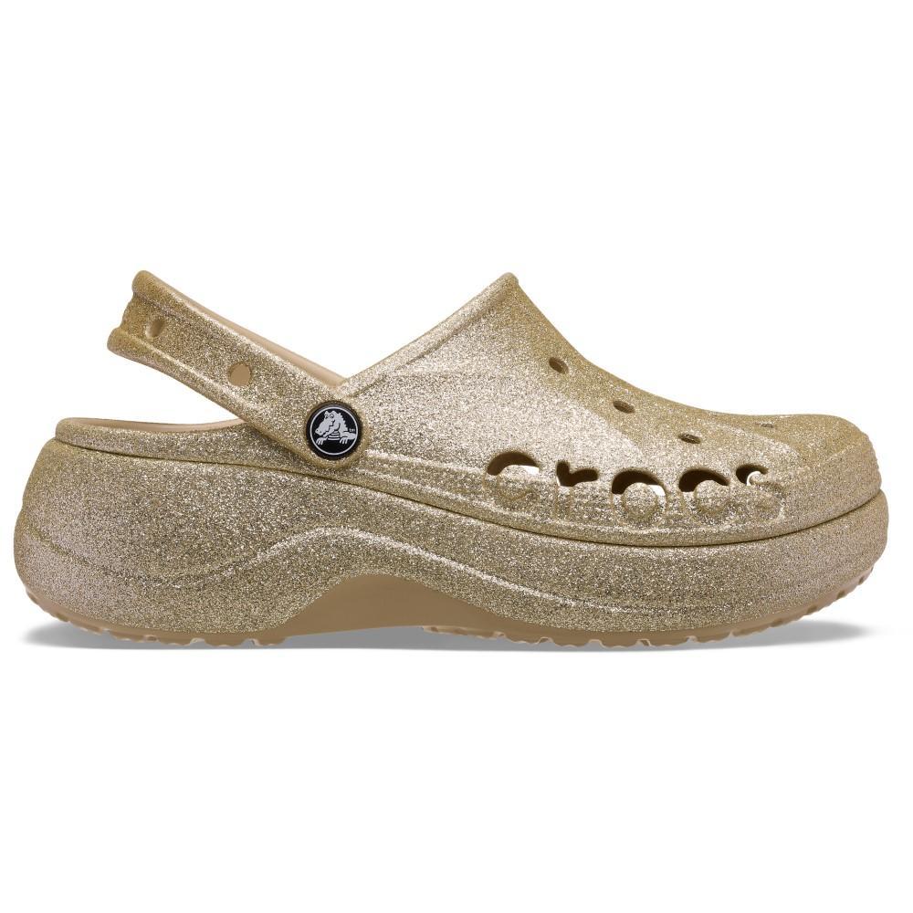 Sandália Crocs Baya Platform Glitter Clog CHAI em Oferta na Shopee