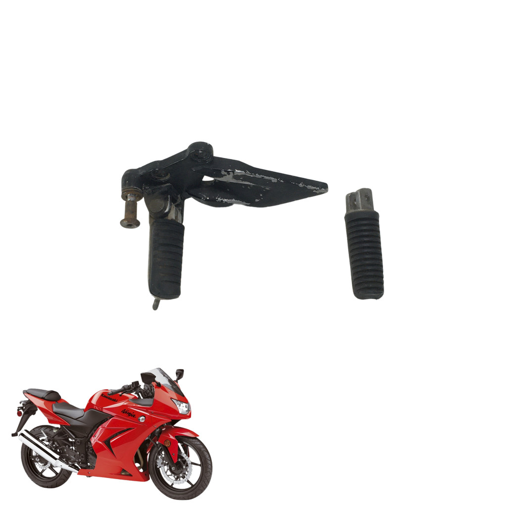 Bacalhau + Pedaleira Le Ninja 250 08/12 Original Kawasaki