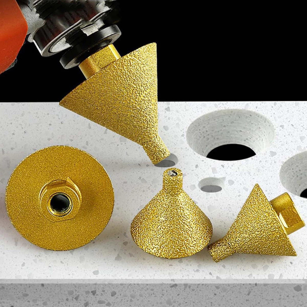 Broca de chanfro de diamante com rosca M14 Broca de corte cônica 50mm em Oferta na Shopee