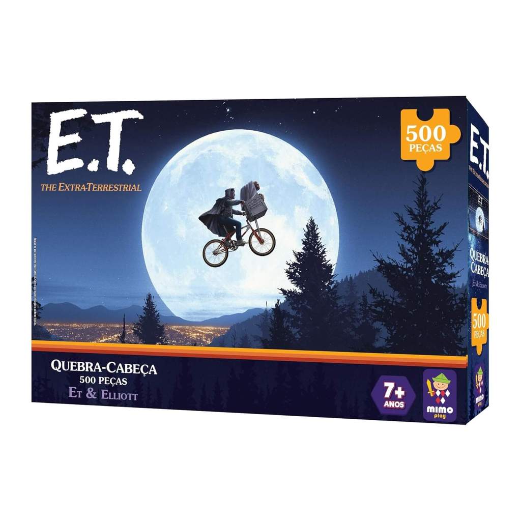 Quebra-Cabeça Filme E.T - O Extraterrestre 500 peças Mimo Toys - 3031 em Oferta na Shopee
