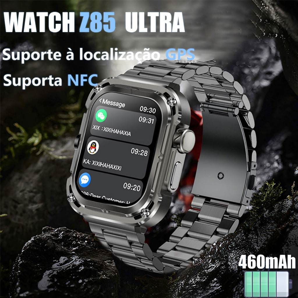 2025 Novo Estilo Smartwatch Relógio Inteligente Ultra Z85 max Série 10 Super Masculino ip68 À Prova Dip68 Água Grande Ba