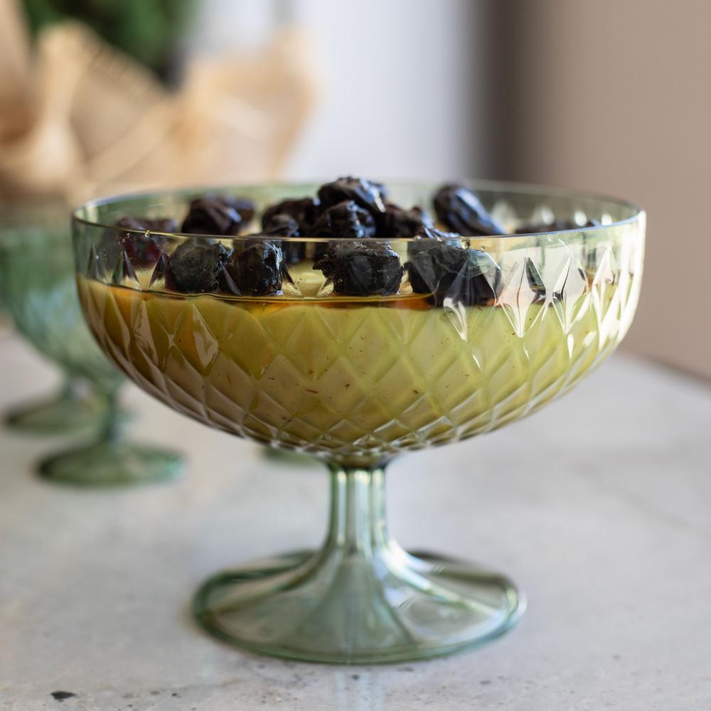 Taça para Sobremesa 1,9 L Plástico Verde Glamour Plasútil em Oferta na Shopee