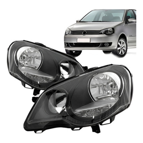 Par Farol Polo 2007 08 09 10 11 2012 Manual Máscara Negra