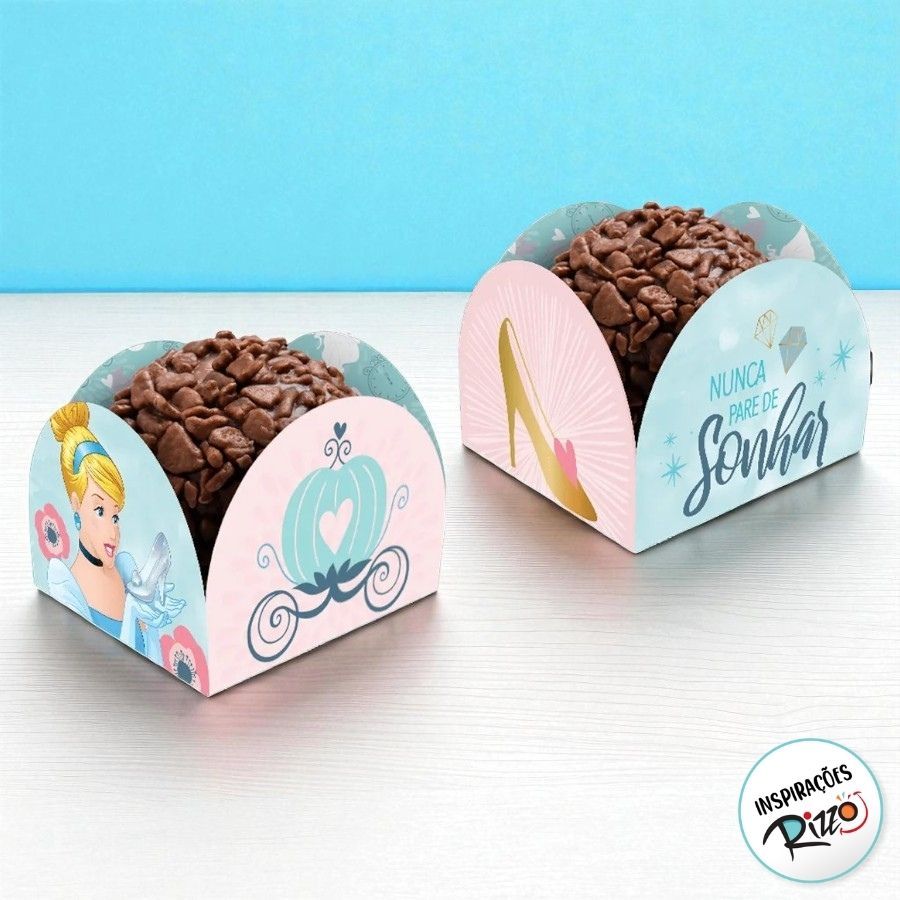 Porta Forminha - Cinderela - 50 unidades - Disney Original - Rizzo em Oferta na Shopee