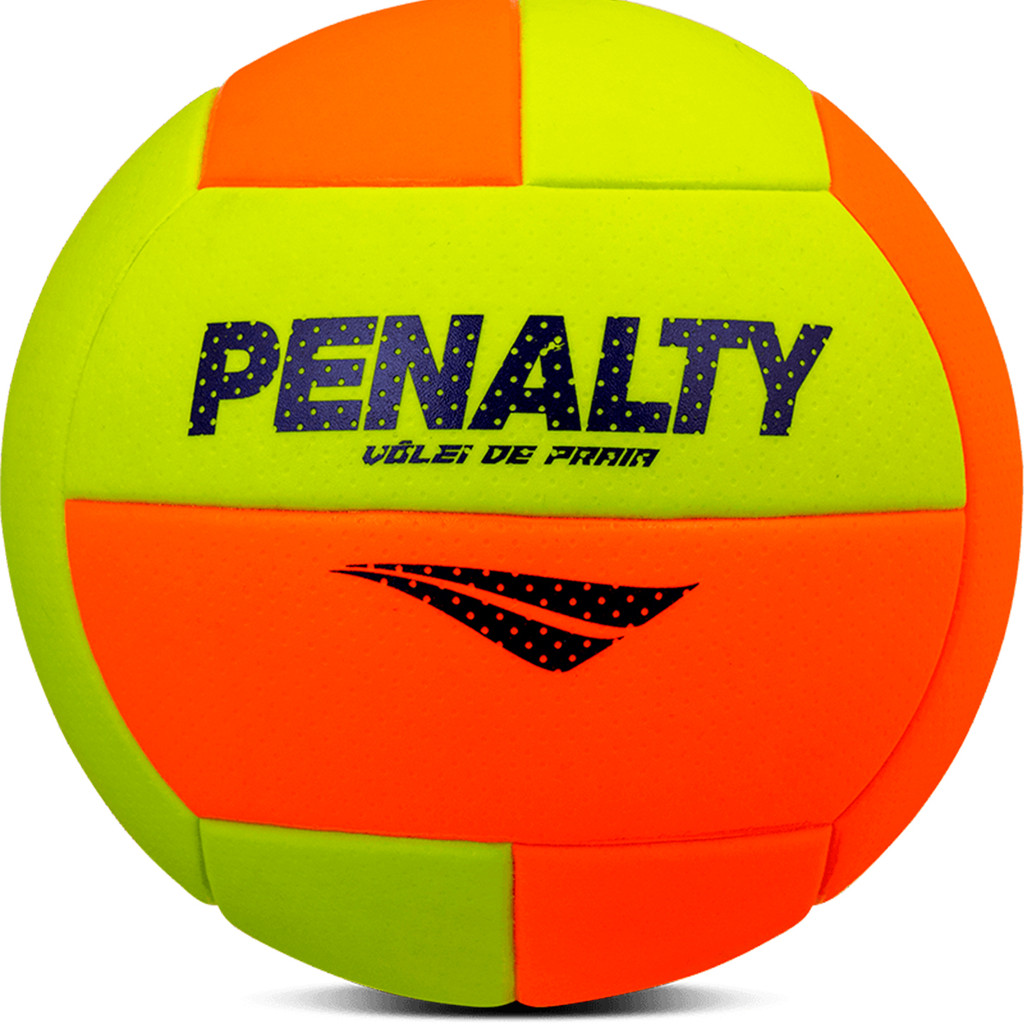 Bola De Vôlei De Areia Praia Profissional Penalty Original Dupla Colagem Laranja E Amarelo