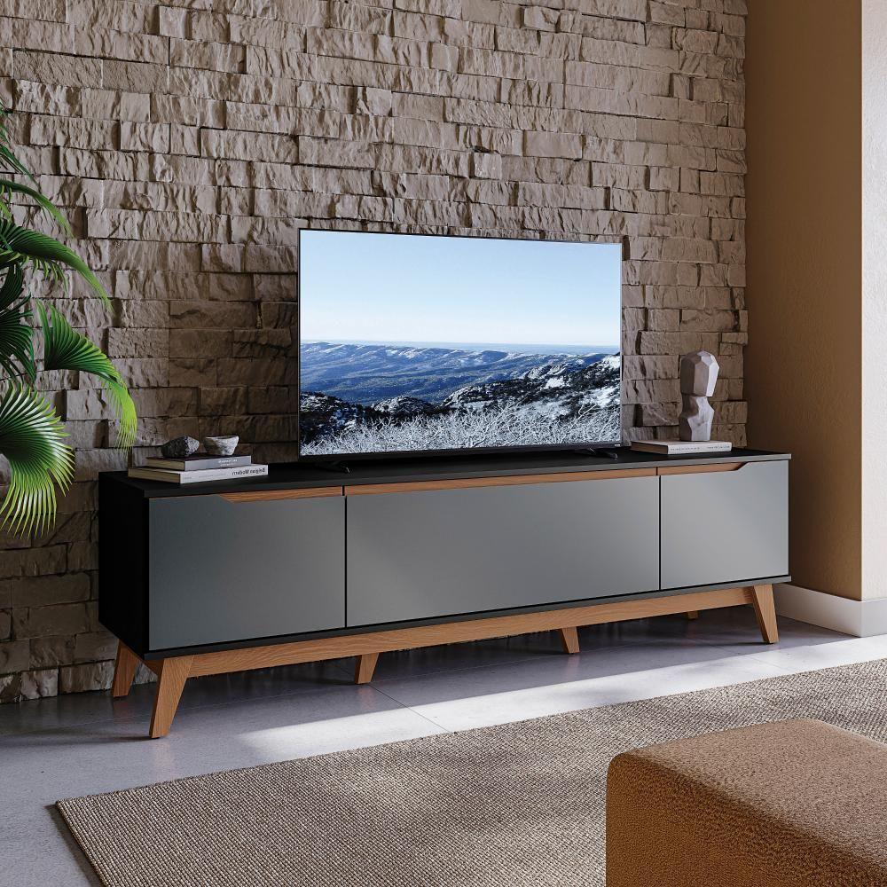 Rack Kappesberg 3 Portas Preto Fosco-chumbo 180cm em Oferta na Shopee