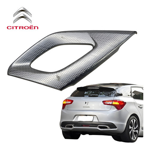 Acabamento Puxador Porta Traseira Esquerda Ds5 2013 A 2016 - Cinza - Traseira