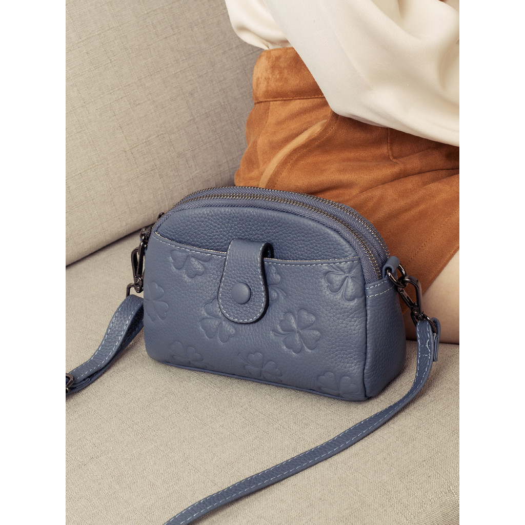 Bolsas femininas 2025 novo estilo elegante bolsa de couro genuíno bolsa pequena feminina elegante leve bolsa de ombro pe