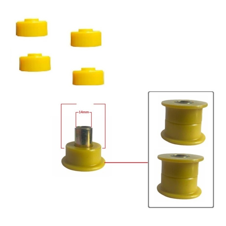 Bucha Amortecedor Dianteiro Hilux / Sw4 05/15 40mm Em Pu
