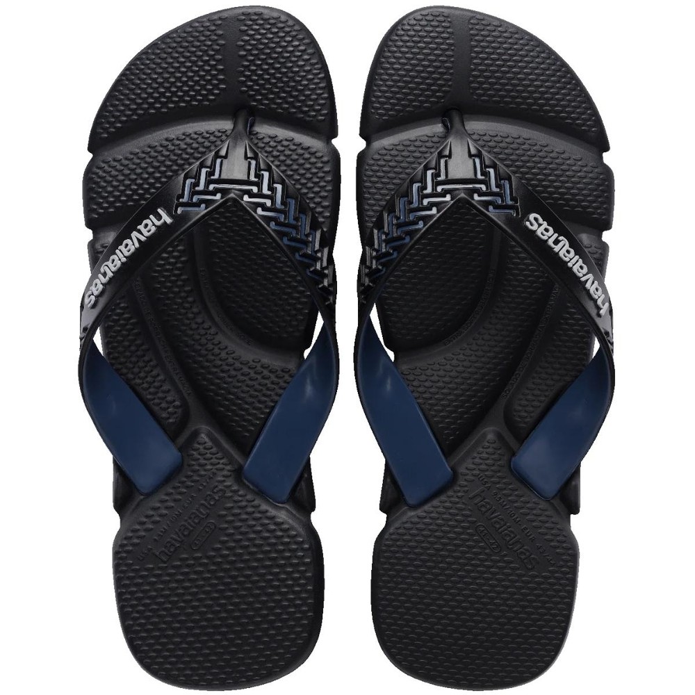 Chinelo Havaianas Power 2.0 Masculino - Preto e Marinho em Oferta na Shopee