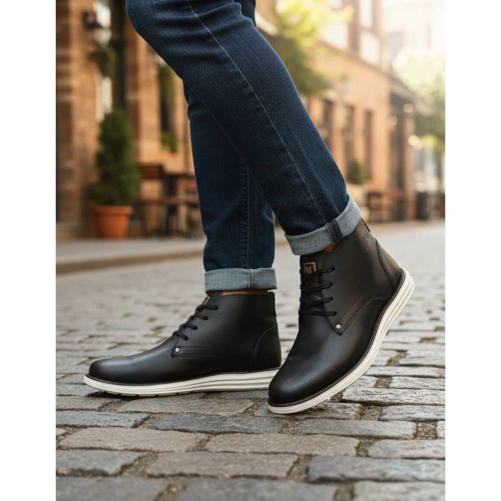 Bota Social Versátil Esporte Fino Couro C.a.t Legitimo