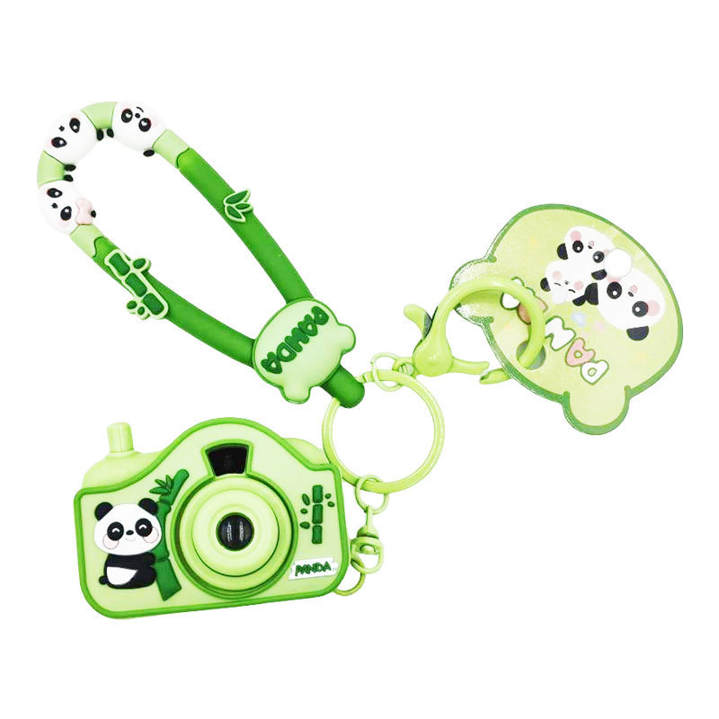 Chaveiro De Câmera De Projetor Brilhante De Panda Fofo Mini Pingente De Brinquedo Novidade Para Casal Bolsa De Carro Ace