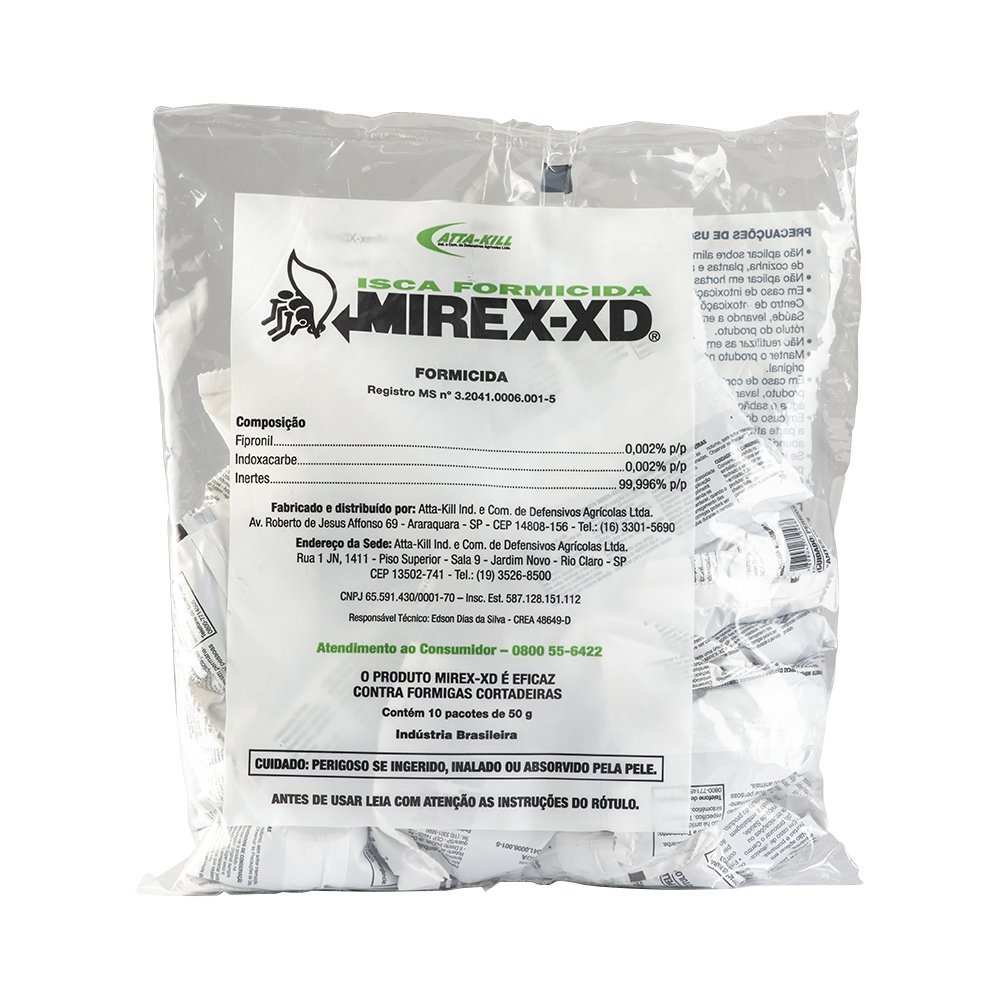 Formicida Isca Mirex-XD para Jardim Attakill 50g - 40 - Embalagens com 10 Pacotes
