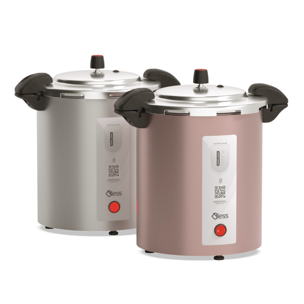 Autoclave Analógica Esterilizadora Manicure Podologia Profissional 5 Litros B5 Bless + Brinde