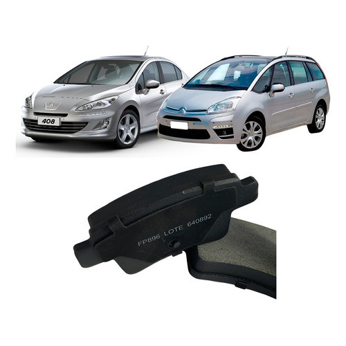 Pastilha Freio Cerâmica Traseira C4 Picasso Peugeot 408