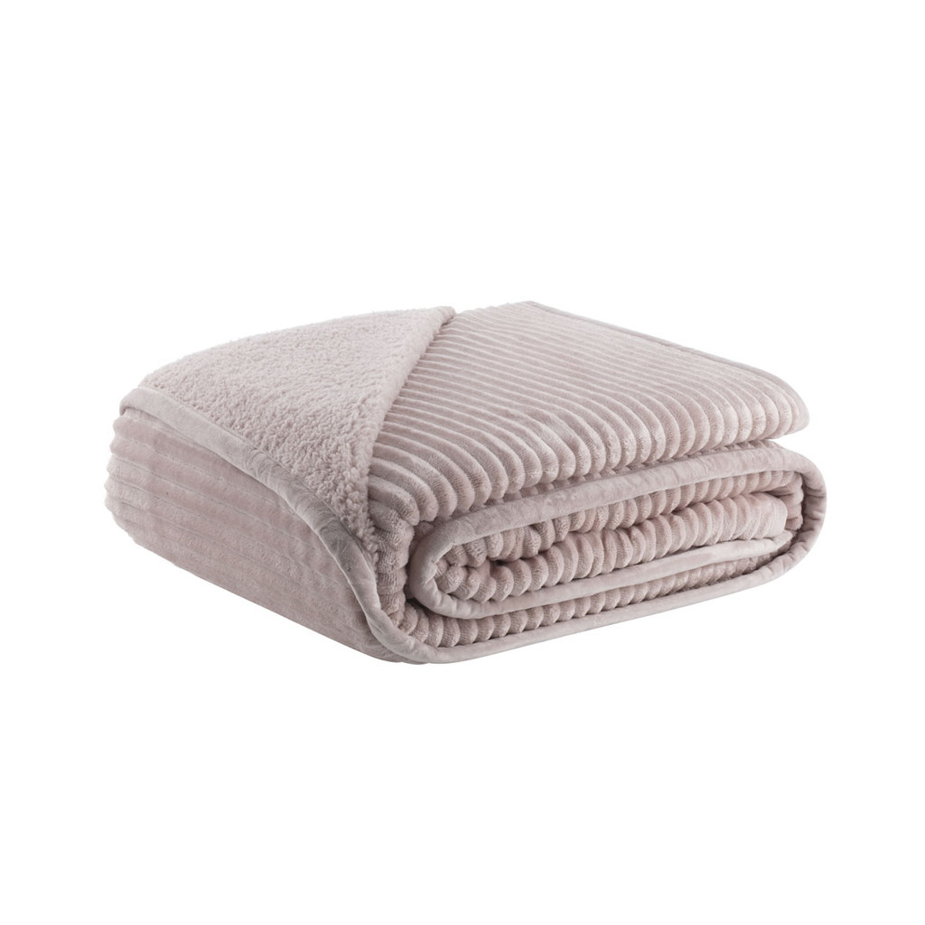 Cobertor Blanket Lugano Kacyumara Rose em Oferta na Shopee