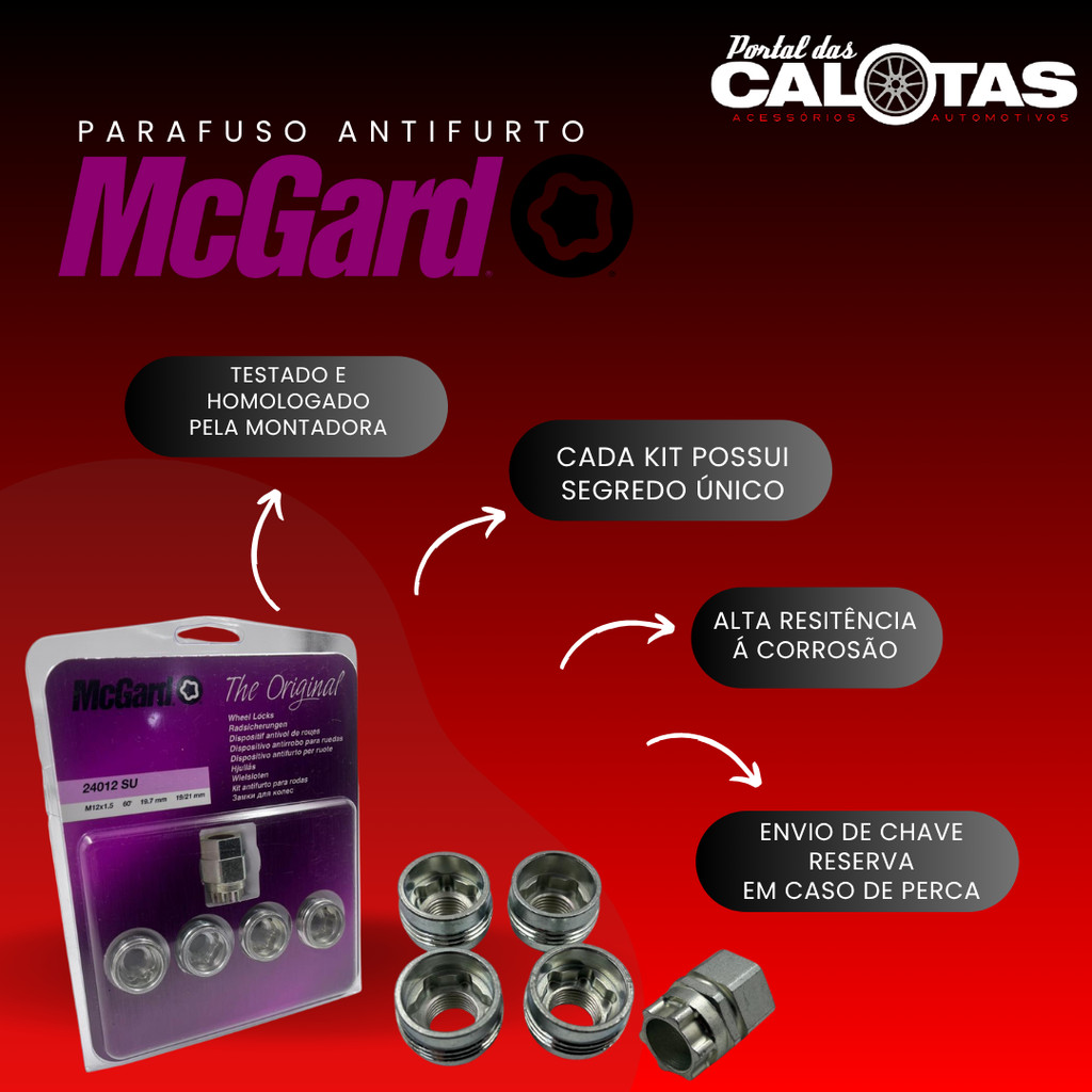 Porca Antifurto Roda Byd King 2024 2025 2026 Original Mcgard · foto 2