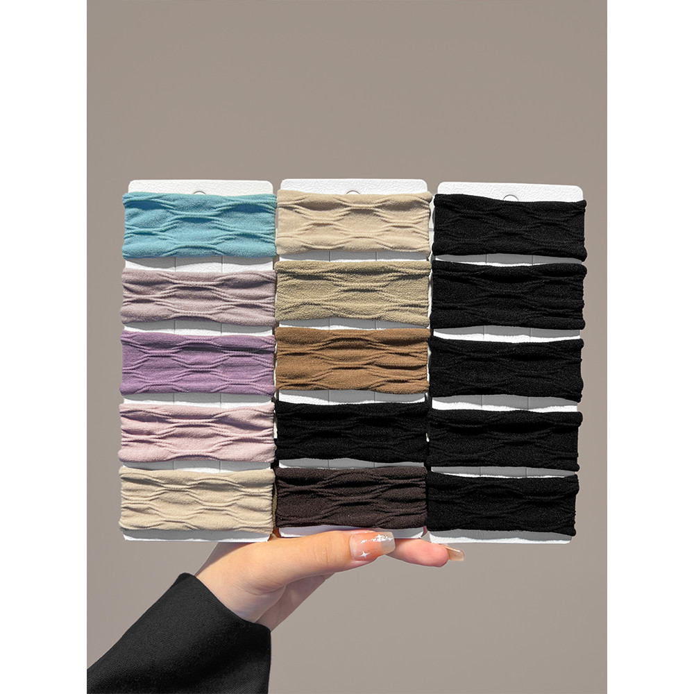 Simples máscara de aba larga anel de cabelo feminino rabo de cavalo alto corda de cabelo fixa 2026 novo estilo não machu