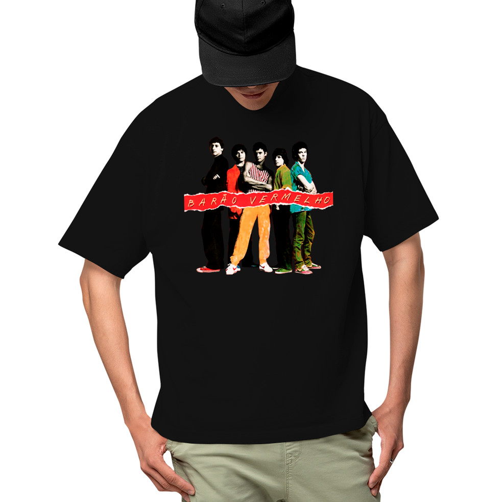 Camiseta Algodão Unissex Barão Vermelho Cazuza Camisa Masculina T-Shirt Feminino