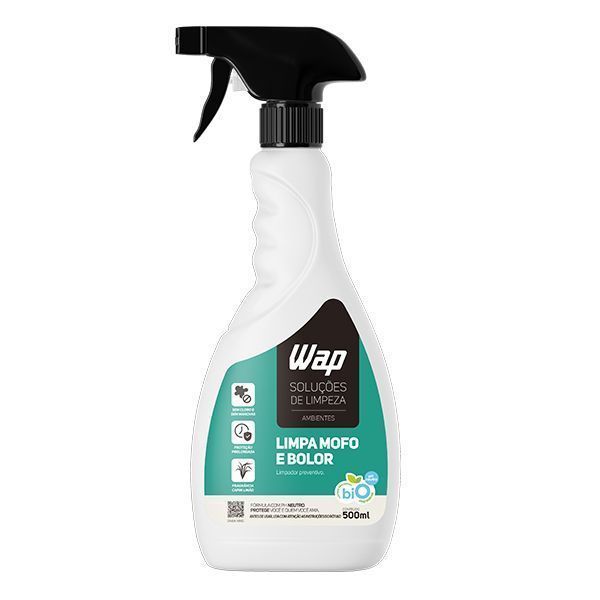 Removedor de Mofo e Bolor WAP LIMPA MOFO E BOLOR 500ML Limpeza preventiva com Fragrância de Capim Limão
