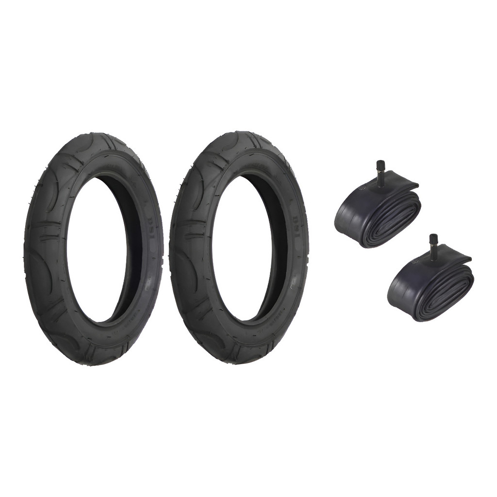 Kit 02 Pneu Aro 12 1/2 X 2 1/4 Dsi Slick Com 02 camara Carrinho Beb Bike