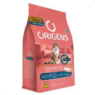 Ração Origens Gatos Castrados 10,1Kg Sabor Frango Alimento Premium Especial Palatável Sem Corantes em Oferta na Shopee