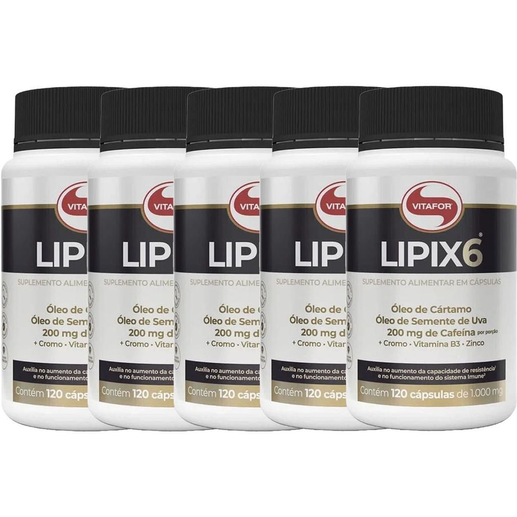 Kit 2X Lipix6 - 120 Cápsulas - Vitafor