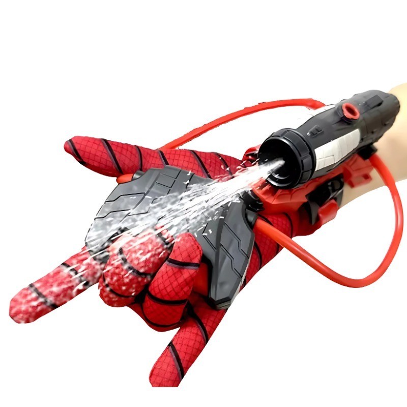 Luva Lança Água Jato Infantil Homem-Aranha Vermelha Brinquedo Divertido para Praia Piscina Kids Plus em Oferta na Shopee