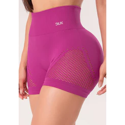 SHORT FITNESS FEMININO COM TELA E MODELA BUMBUM SEAMLESS+ DLK