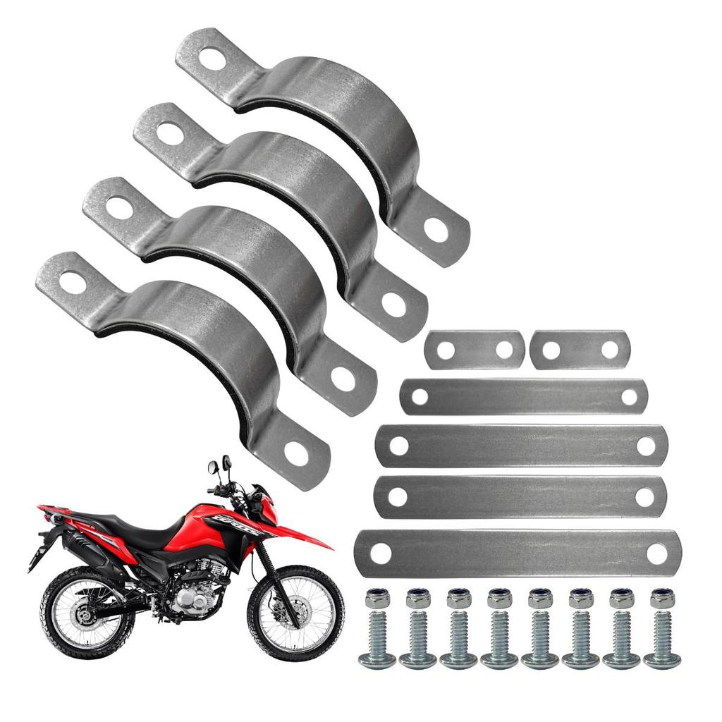 10 Suporte Paralama Xre190 Inferior Adaptar Bros 125 150 160