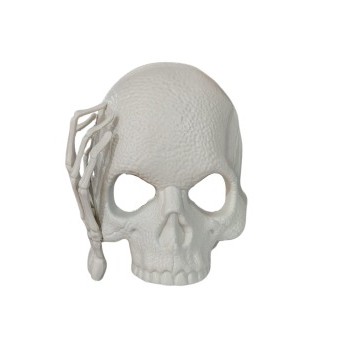 Máscara Caveira com Mão - Acessório Halloween Impactante