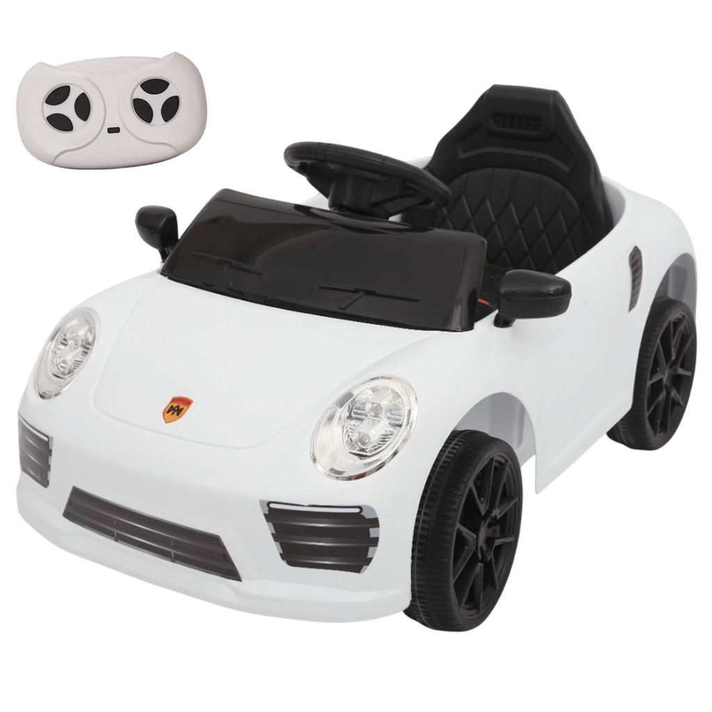Carro Elétrico Infantil Zippy Toys Compact Porsche Branco 6V em Oferta na Shopee