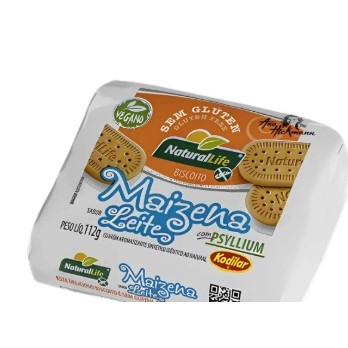 Biscoito de Maizena Sabor Leite Vegano S/ Gluten 112G - Kodilar