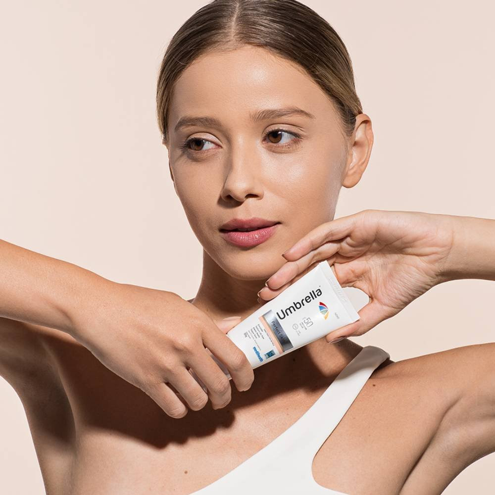 Protetor Solar Facial Umbrella Perfect Skin Tom Claro Fps 50+ 50g — imagem 2 de 2