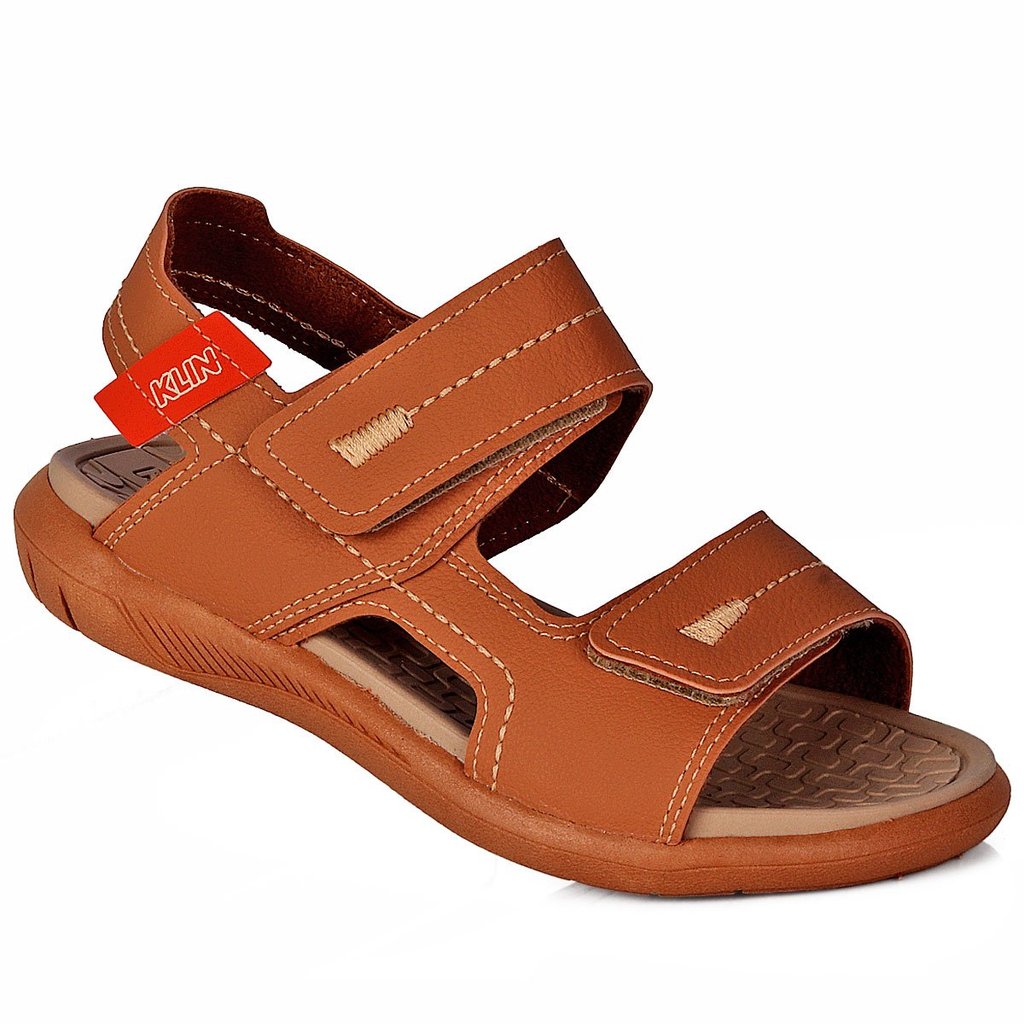 Papete Klin Sandália Infantil Masculina Marrom Velcro Ajustável Conforto Dia a Dia Anatômica em Oferta na Shopee