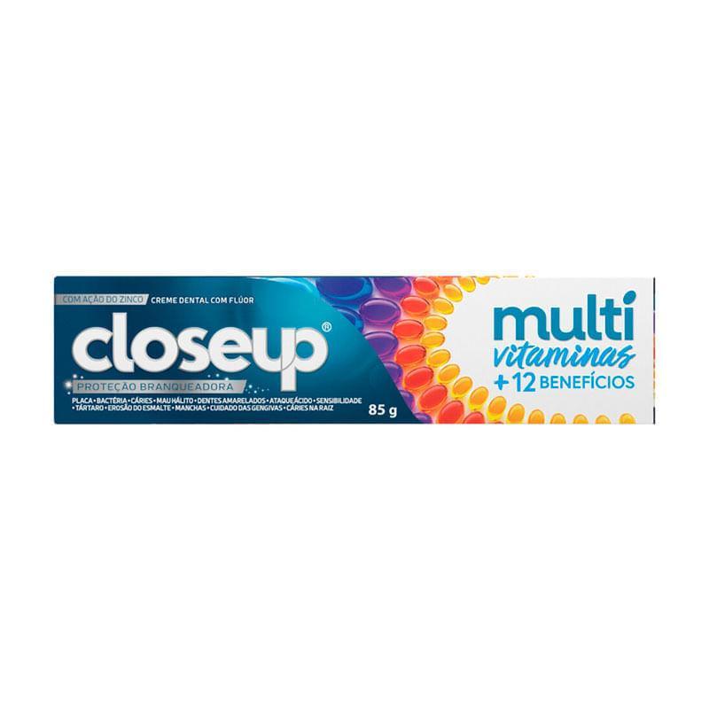 Creme Dental Close-Up Multi Vitaminas Branqueadora 85g em Oferta na Shopee