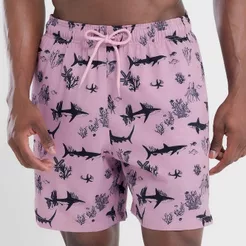 SHORTS ELASTANO ESTAMPADO OCEAN ANIMALS