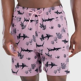 SHORTS ELASTANO ESTAMPADO OCEAN ANIMALS em Oferta na Shopee